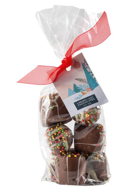 Chocolate covered marshmallows