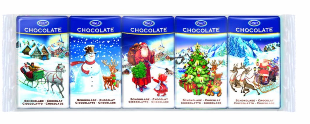 Christmas mini chocolate bars