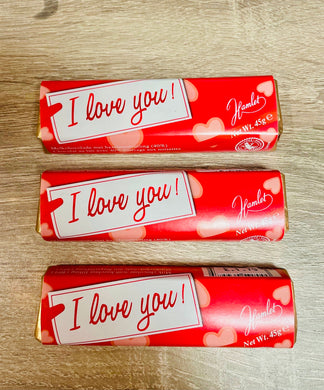 I Love You Chocolate Bar