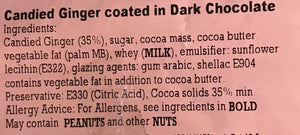 Dark chocolate ginger