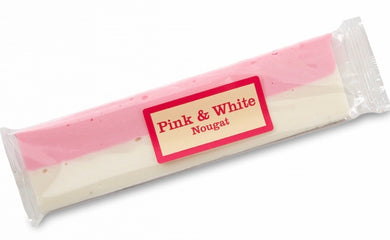 Pink n white nougat