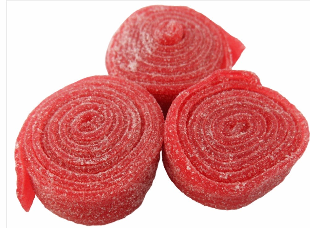 Red liquorice rolls