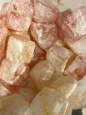 Rose and lemon turkish delight