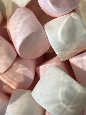 Pink and white marshmallows